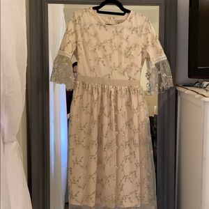Floral Embroidered Dress